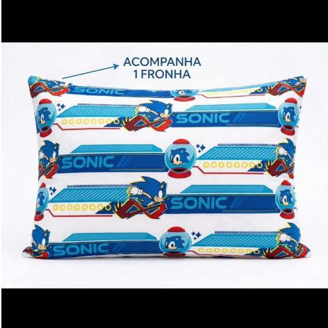 Jogo de Lençol Infantil Sonic 3 Peças – Estampa Exclusiva e Super Confortável — imagem 2 de 2