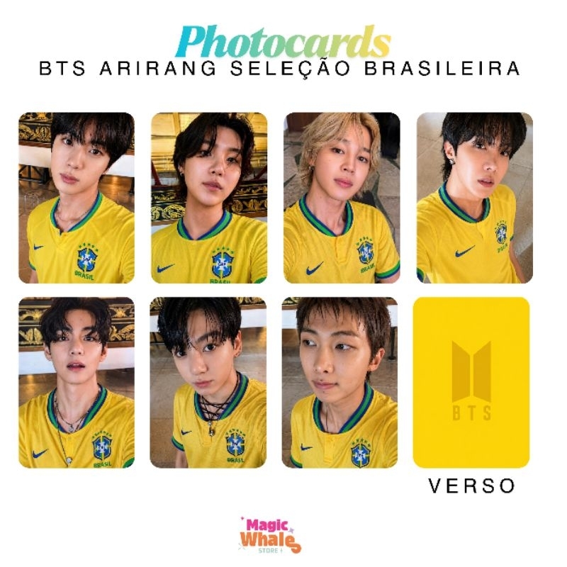 photocards bts arirang seleção brasileira fanmade