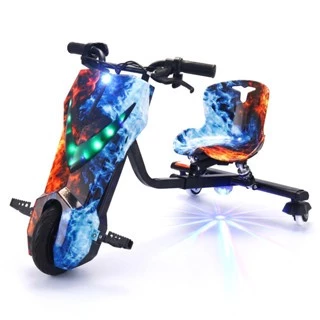 Triciclo Elétrico Drift Motorizado 250W350w Adulto/Infantil 6" 8" Polegadas 3 Velocidades Bluetooth Led — imagem 1