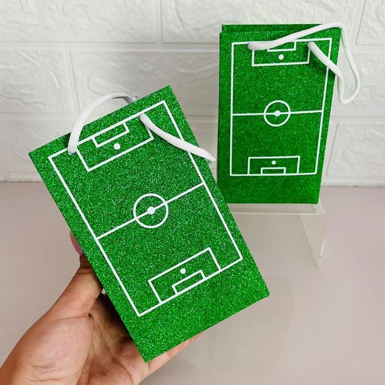 Sacolinha personalizada futebol, lembrancinha personalizada futebol, bolsinha futebol