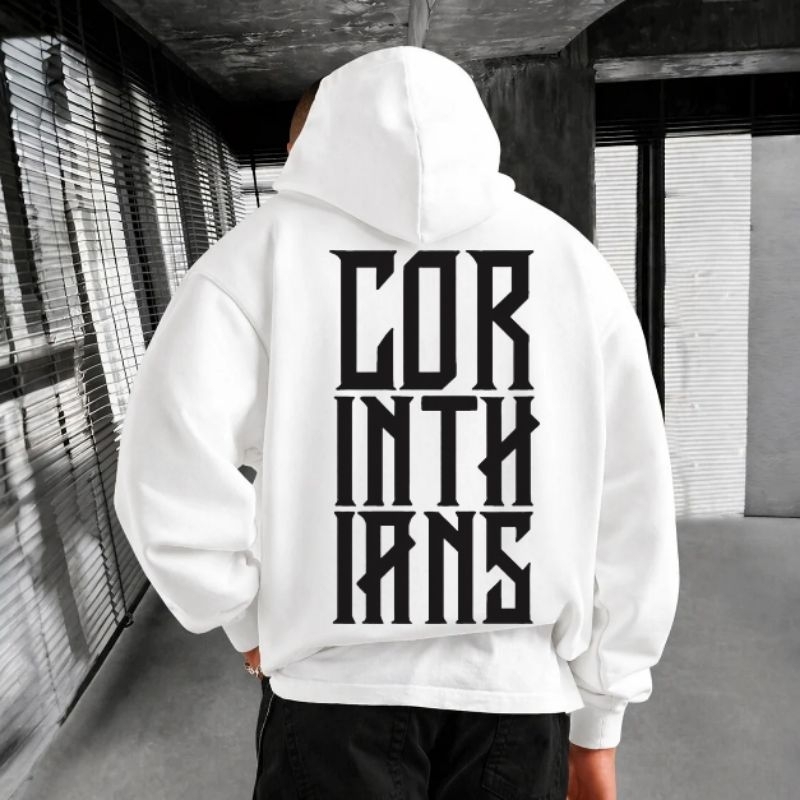 Blusa De Moletom do Corinthians Casaco Grosso com Capuz e Bolso Canguru Agasalho de Frio Macio e Quente Várias Cores