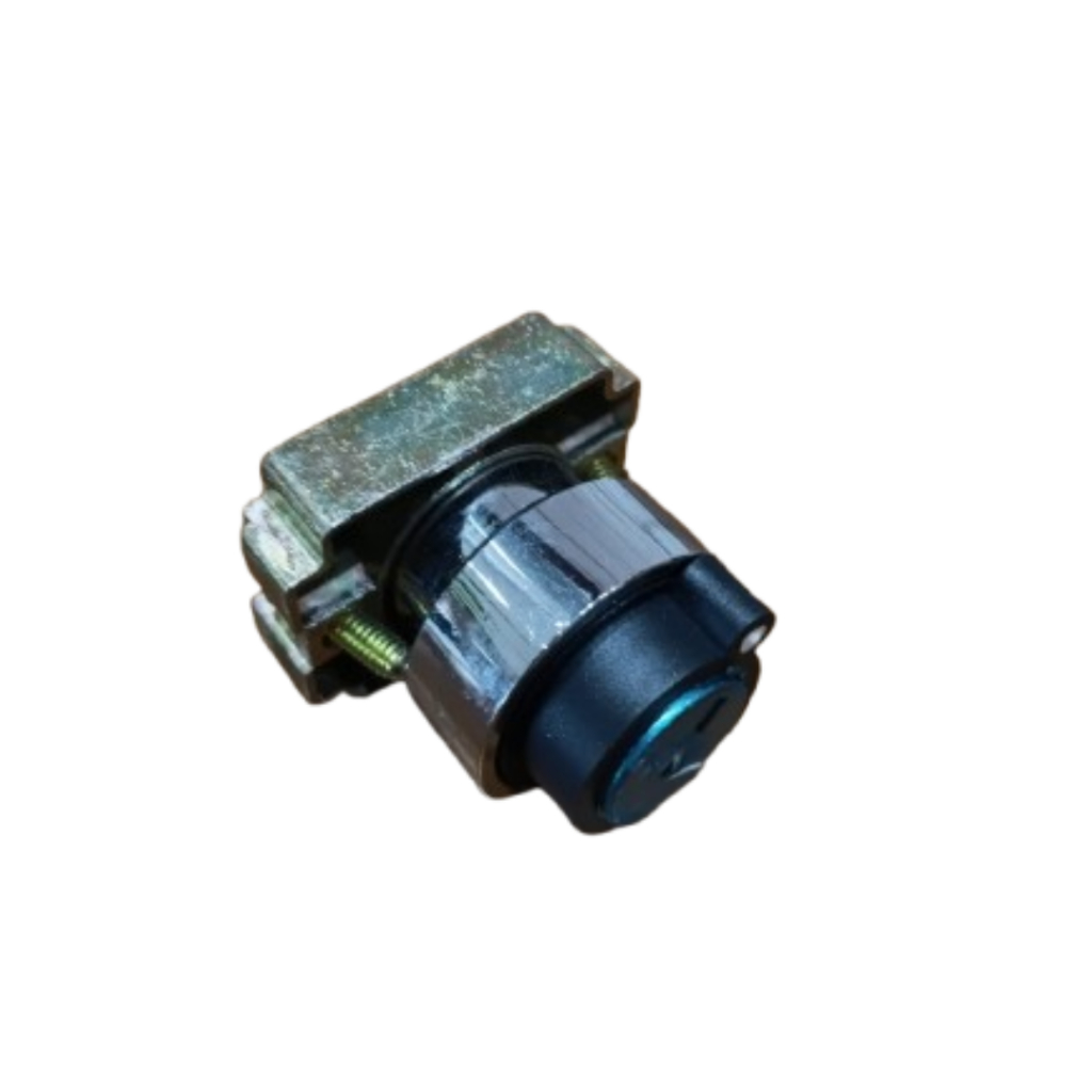 CHAVE COMUT./SELETORA METAL. - FURO Ø 22,5mm - LAY5-BG6 (COM CHAVE) 2 POS. C/RETORNO CENTRO - (0-1)