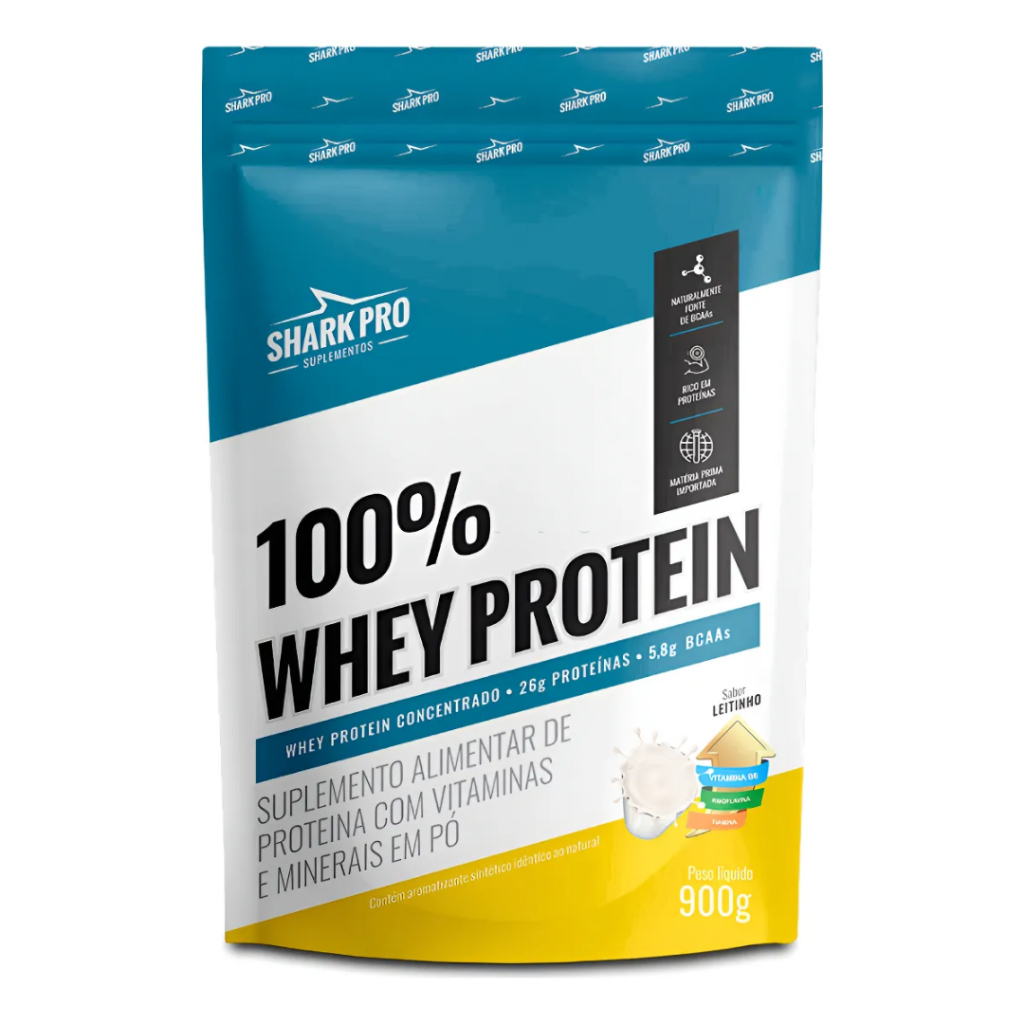 Whey Protein 100% - 900g Refil Leitinho