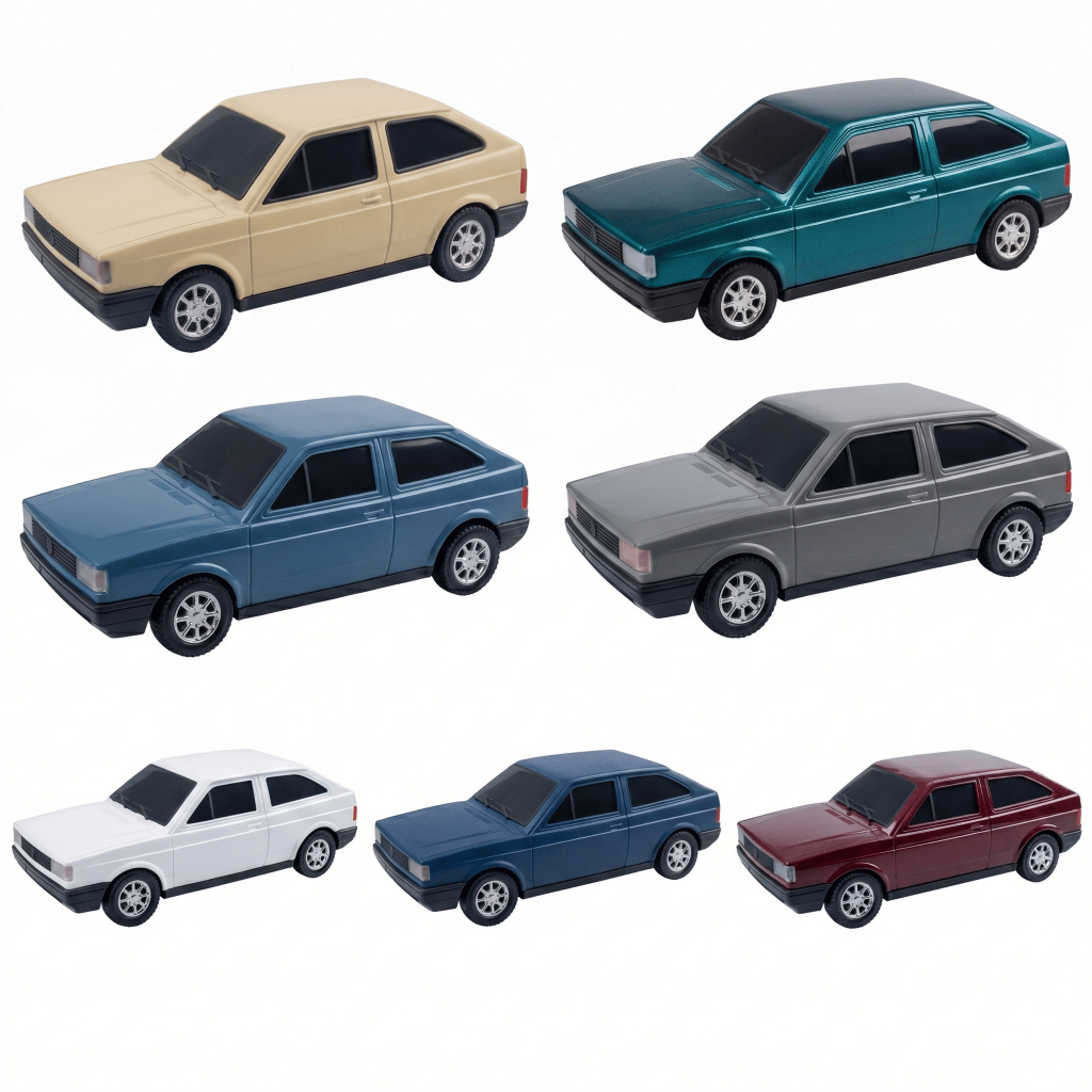 Miniatura de Carro Gol Quadrado - Carrinho Brinquedo