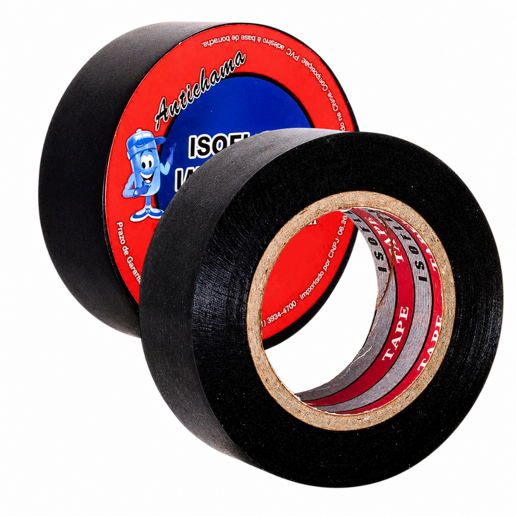 FITA ISOLANTE ANTI-CHAMAS 20 METROS X 0,13MM X 19MM