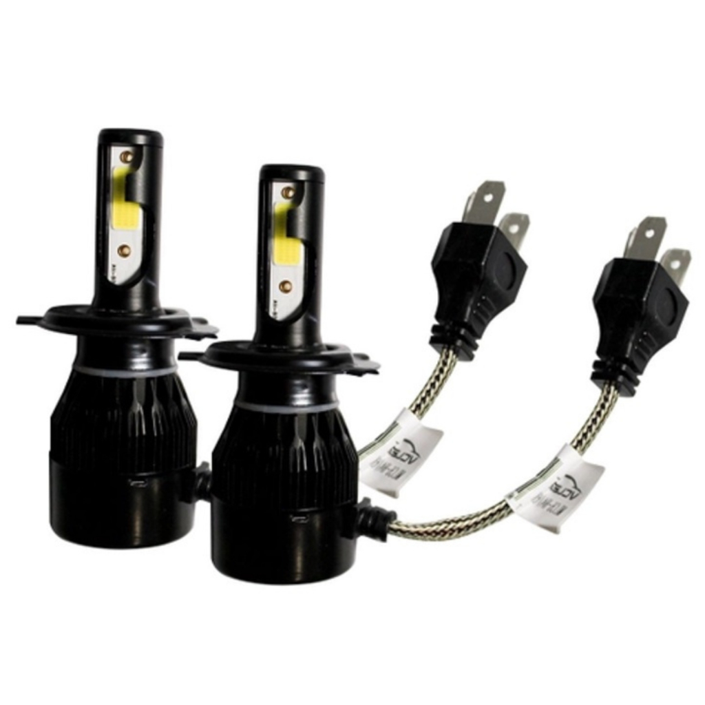 Par Lâmpadas Super Led H1 H3 H4 H7 H8 H9 H11 HB3 HB4 H27 6000K Luz Branca — imagem 2 de 2