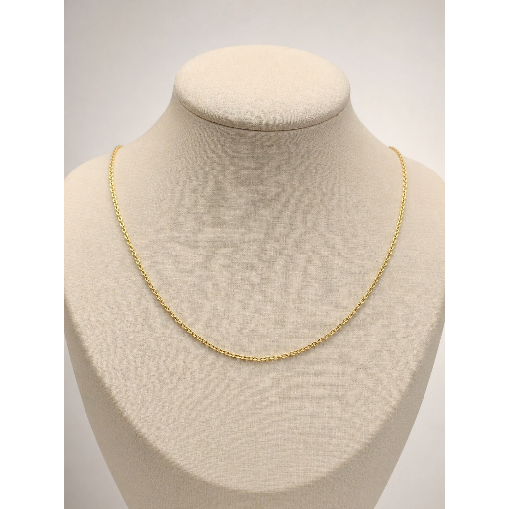 Corrente Cartier Fina 50cm Ouro 10k