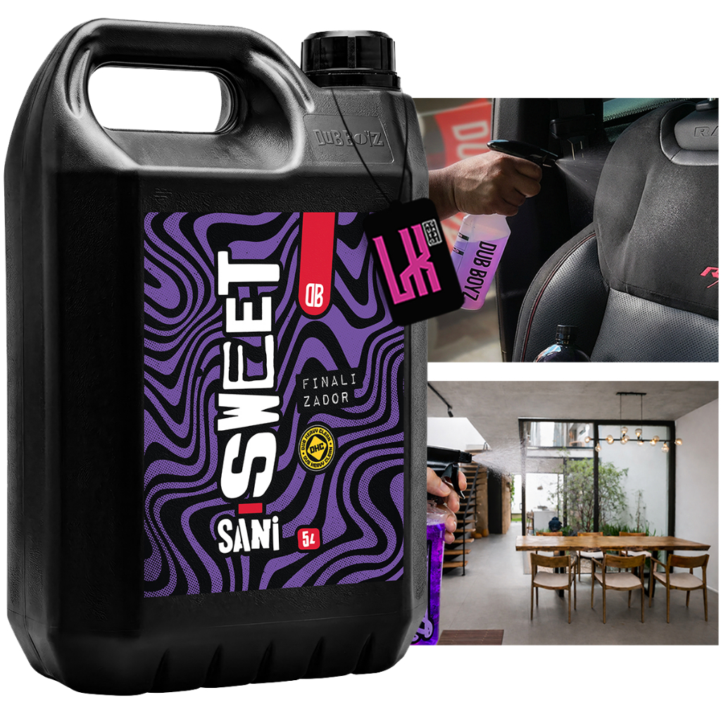 Sanitizante Sweet 5l Dub Boyz Cheirinho Perfume Carro Casa Adocicado Finalizador