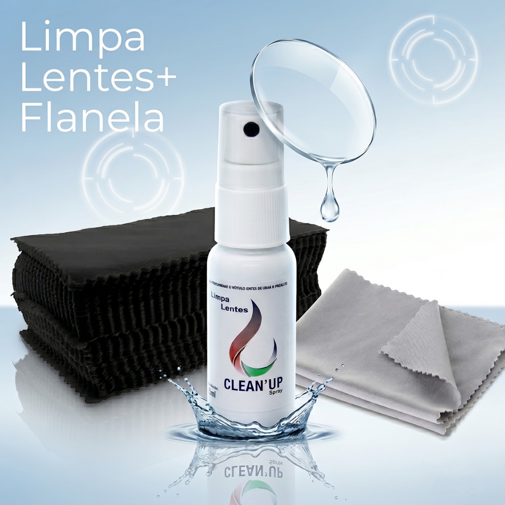 Spray Limpa Lentes para Óculos e Telas Celular Tablet Notebook Limpeza Promoção
