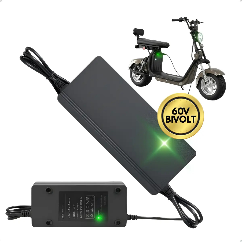 Carregador De Bateria 67.2v 2 Amp Scooter Eletrica Citycoco Alta Qualidade