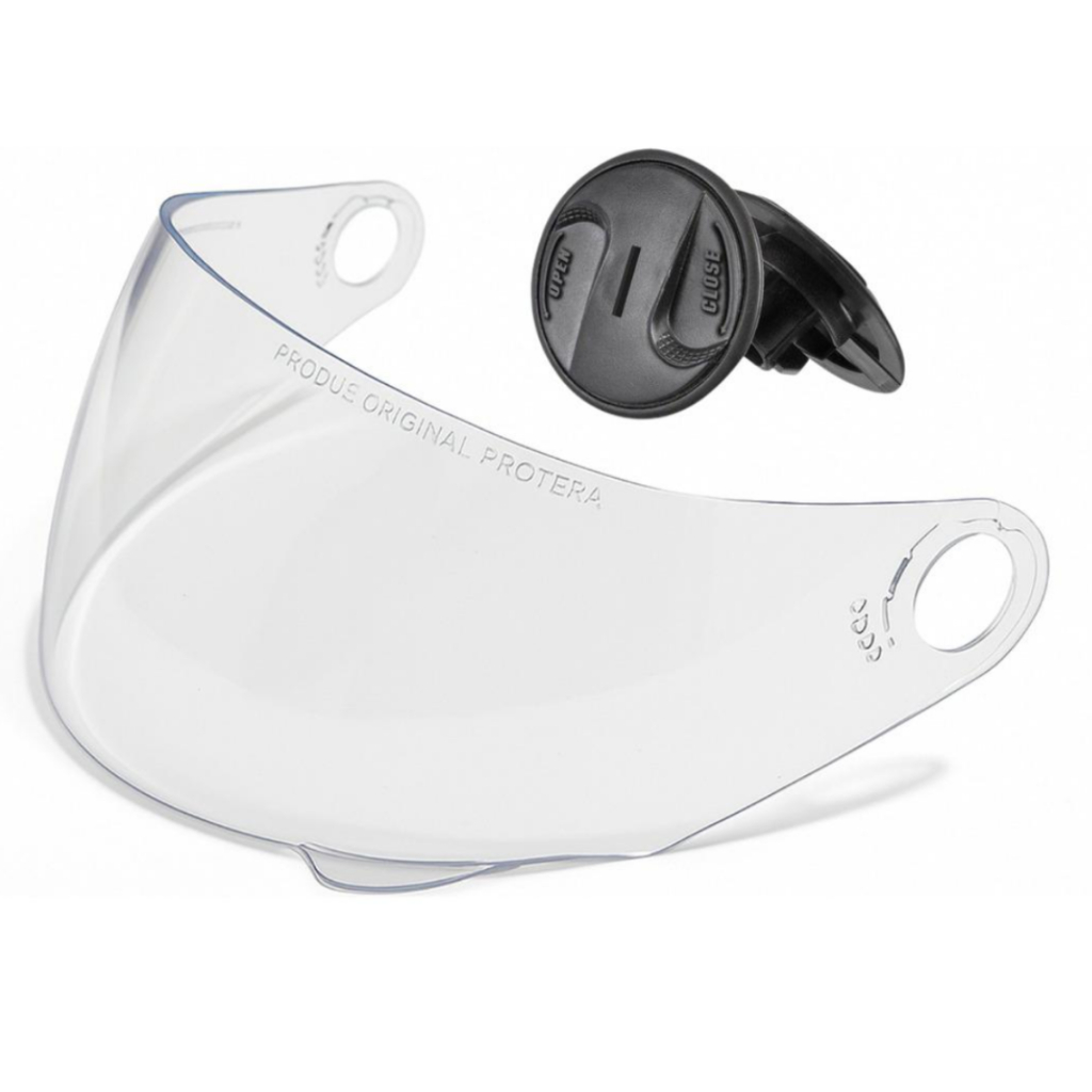 Kit Viseira Cristal Pro Tork Liberty 4 Liberty 5 e R8 Com Reparo Lateral Externos