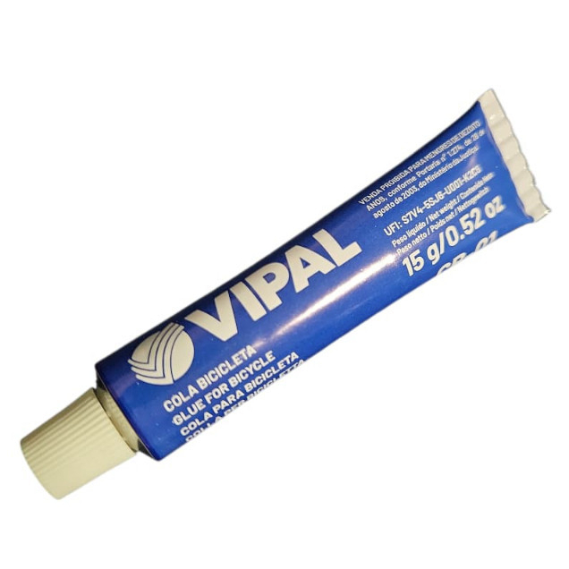 Cola Cimento Vulcanizante a Frio Bicicleta CB-01 Bisnaga 15 gramas - CB-01 - VIPAL · foto 2