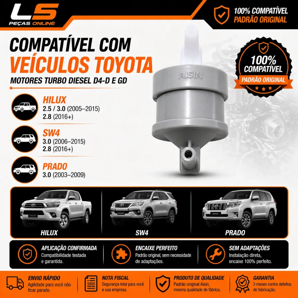 Filtro De Vacuo Sensor Map Turbina Hilux Sw4 2.5 3.0 2.8 Diesel Pronta Entrega Envio Imediato Top