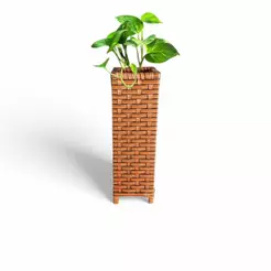 Vaso Torre Para Plantas Fita Sintética Decoração Grande