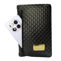 Capa Craquelada Para Bíblia com Zíper e Bolso Externo | Média e Grande