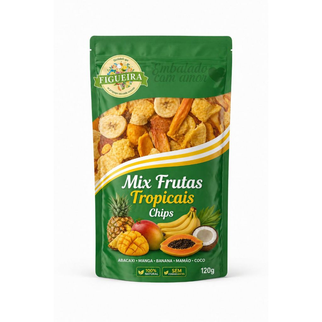 Mix Frutas Tropicais Desidratadas Chip’s 1 kg