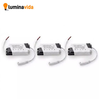 Kit 3 Driver Universal para Painel Plafon LED 8W a 25W Bivolt Reposição Fonte LED