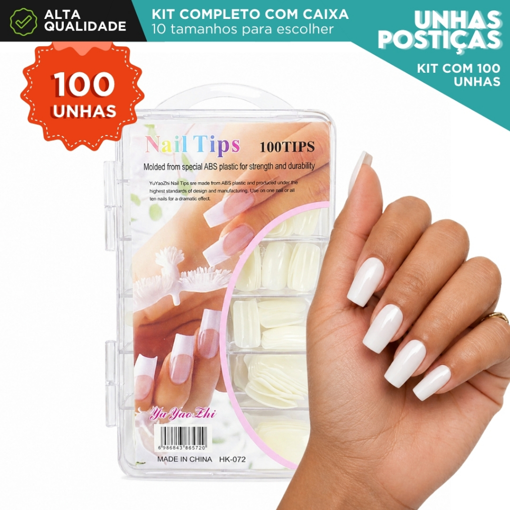 Unhas postiças que transformam seu visual: praticidade, estilo e o toque perfeito de elegância