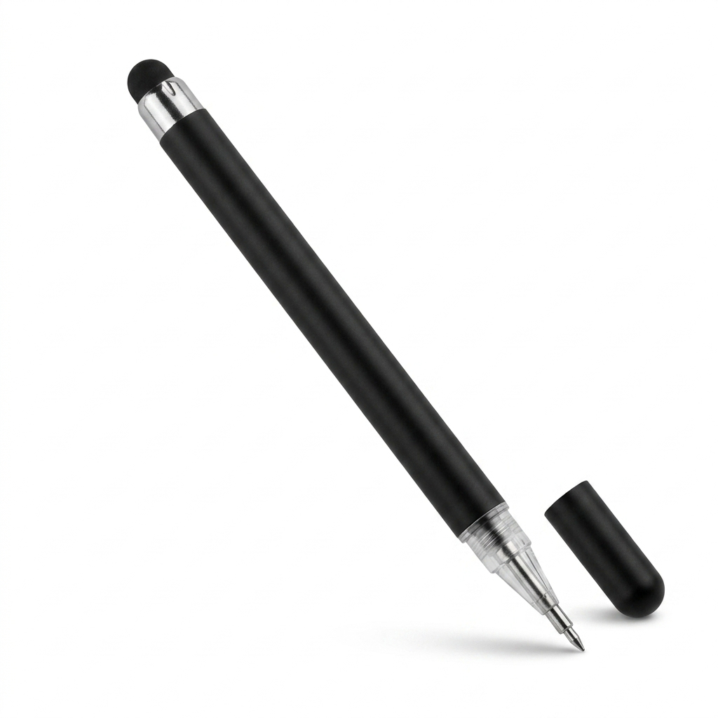 Caneta Touch 2 em 1 para Tela Touchscreen Compatível com Smartphones e Tablets
