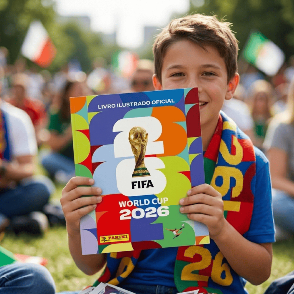 Álbum Copa do Mundo 2026 Panini: Capa Mole Brochura + 10 Pacotinhos (70 Figurinhas) Originais