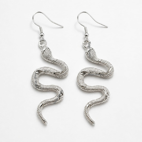 Par de Brinco Cobra, Serpente, Vintage, Bijuteria, Mulher, Gancho, Detalhada, Vibora