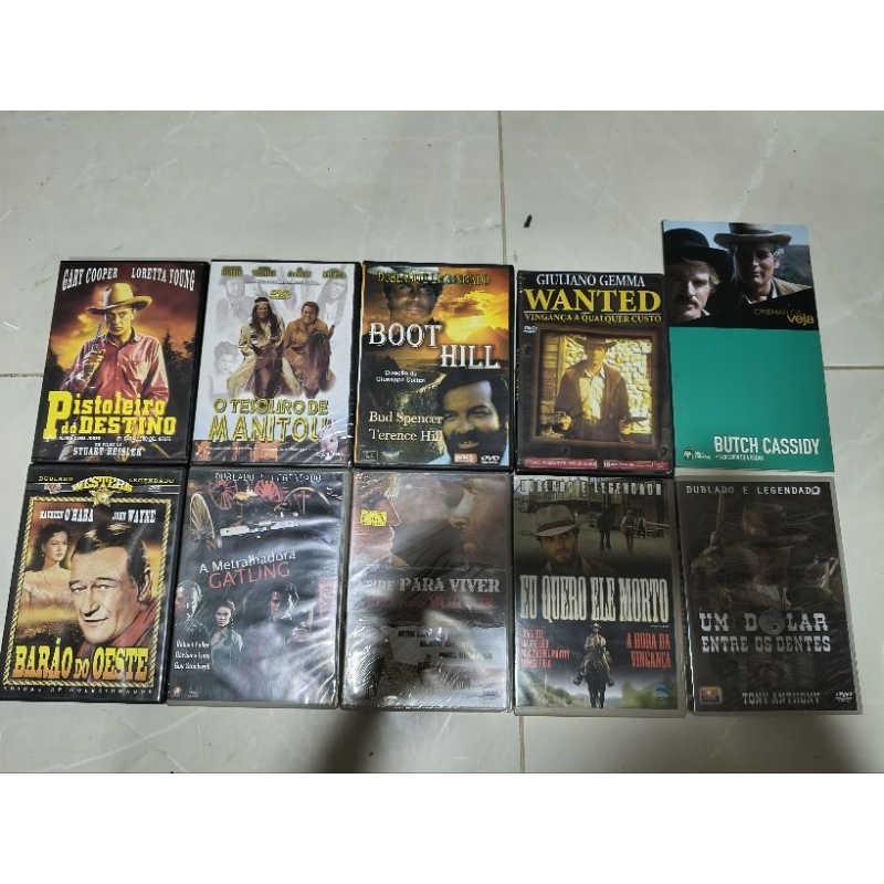 lote 10 dvd faroeste Bang Bang western Django Trinity Sabata Ringo F
