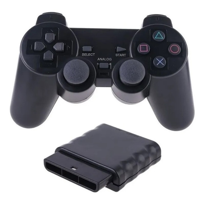 Controle Sem Fio Compatível com Console Clássico PS1/PS2 – Alta Performance