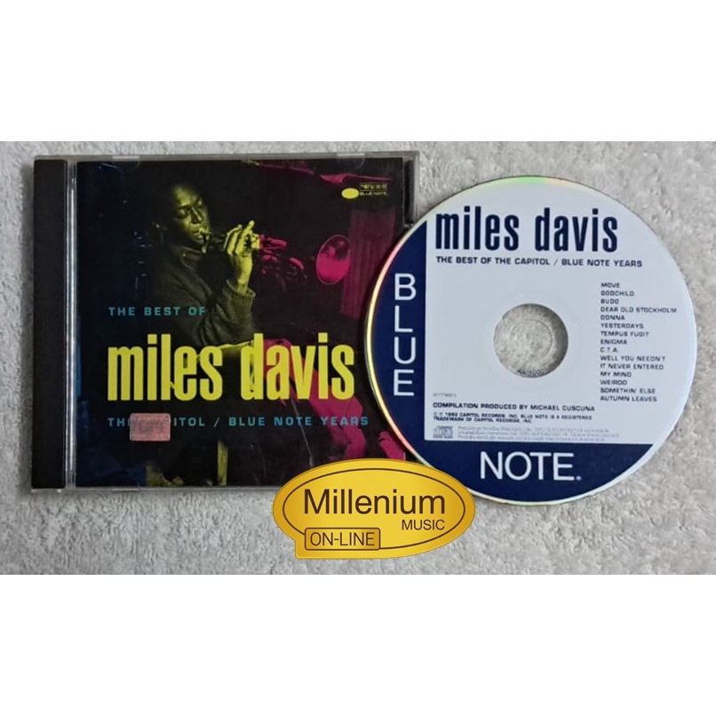 CD Miles Davis  The Best Of Miles Davis The Capitol  Blue Note Years 1992 Original Gravadora Colecionador Ótimo Estado
