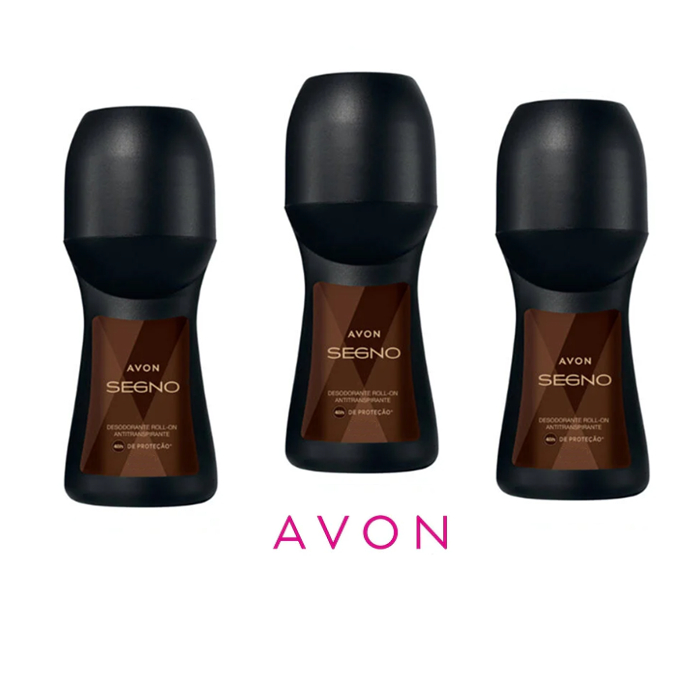 Desodorante Roll-on Avon Segno kit com 3