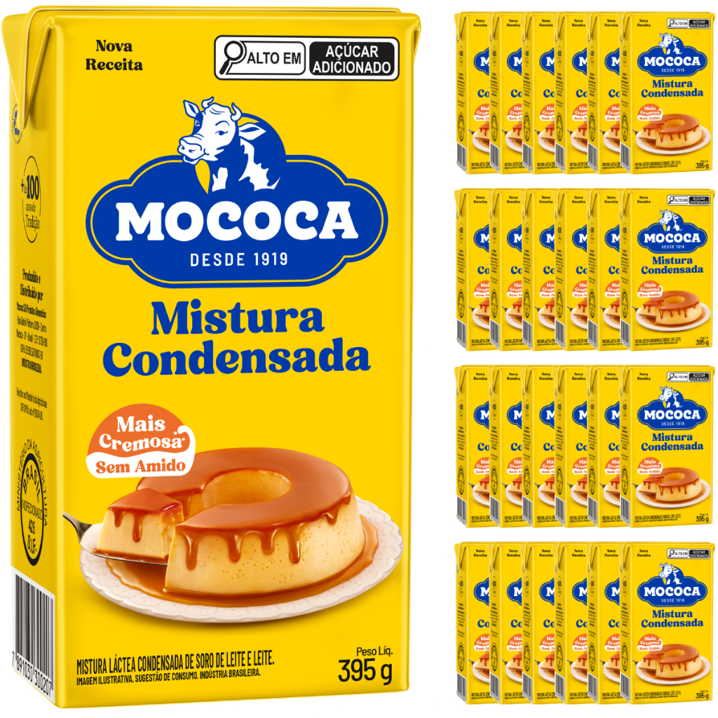 Mistura Láctea Condensada Tipo Leite Condensado Kit C/ 27 Unidades 395g - Mococa