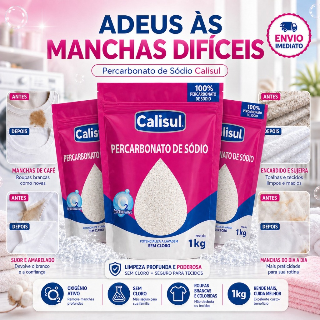 Alvejante Percarbonato Calisul Sem Cloro