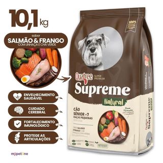 Ração Quatree Supreme Cães Sênior +7 Raças Pequenas - 10,1Kg