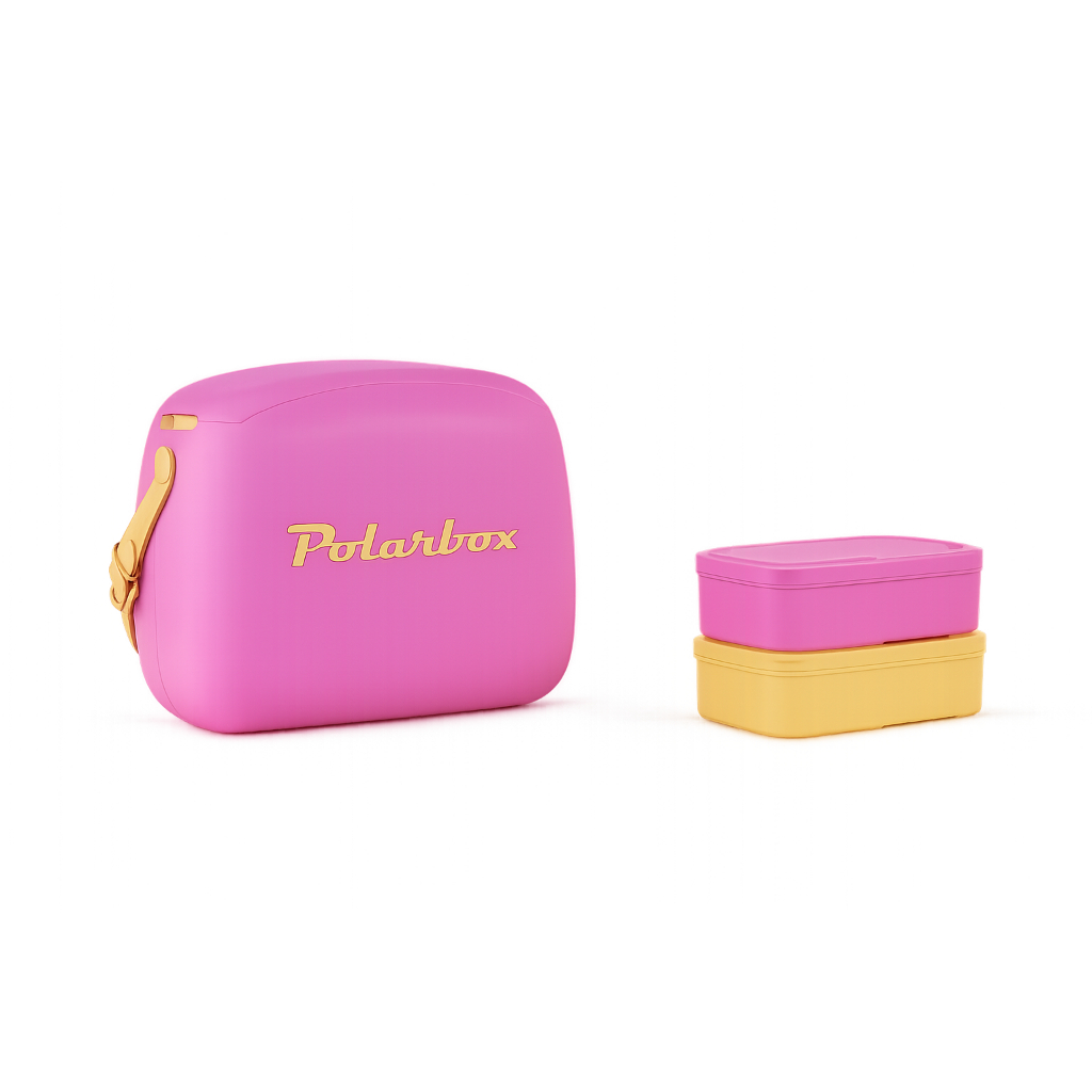 Polarbox Bolsa Térmica Marmita Caixa Lancheira Cooler Retrô Vintage Praia Piscina 6 Litros Fitness