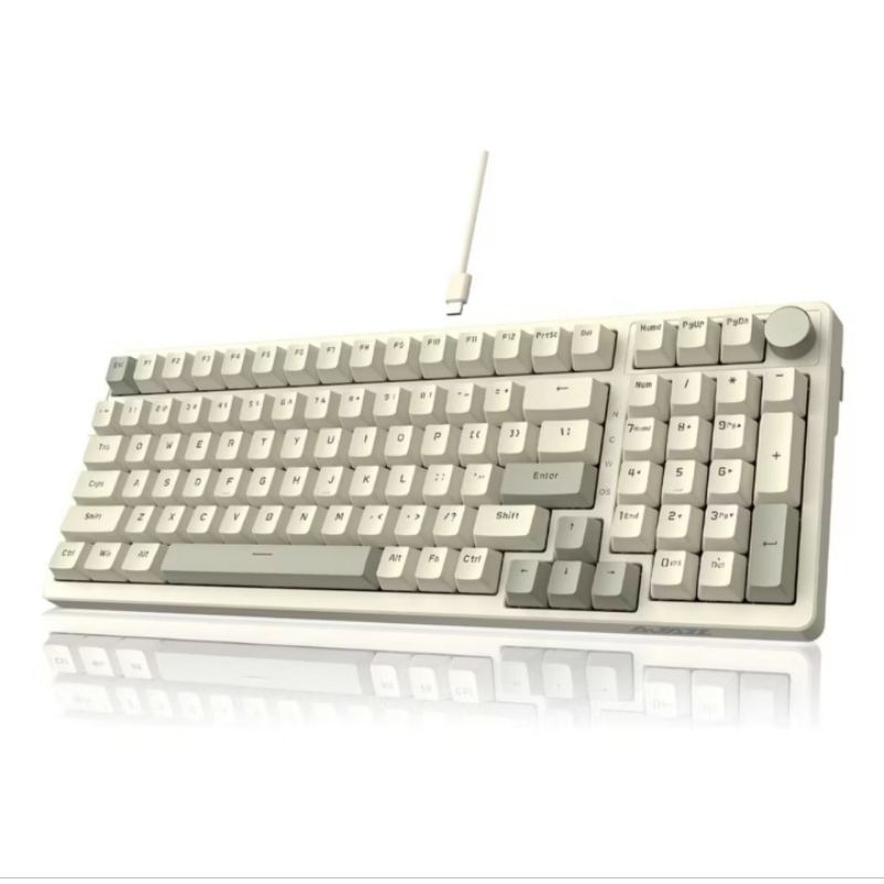 Teclado Mecânico Gamer Ajazz 98% Sem Fio Switch Vermelho