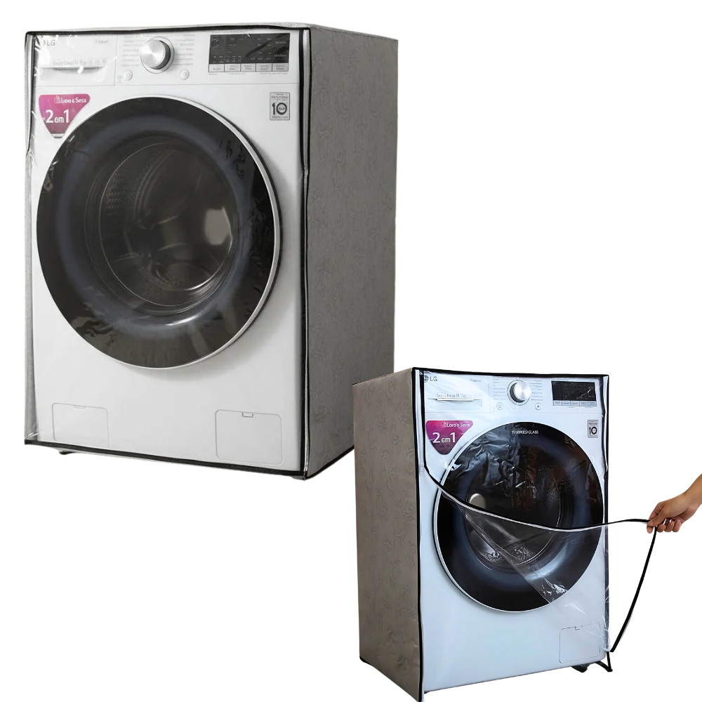 Capa Lava E Seca Frente Transparente Brastemp 10kg/6kg Zíper