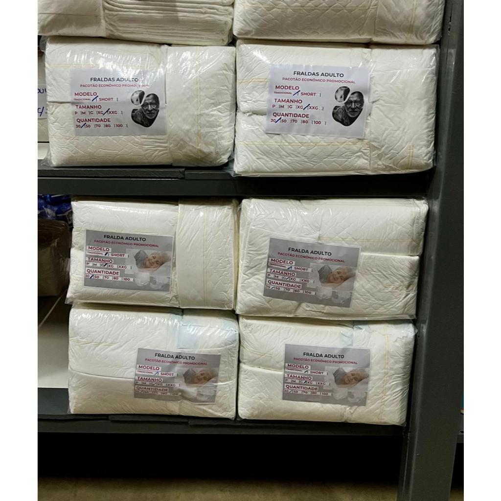 Detalhes do Fralda Geriátrica Descartável Pacotão SUPER Econômico  - Fraldas 100% Premium - Qualidade com Preço Justo