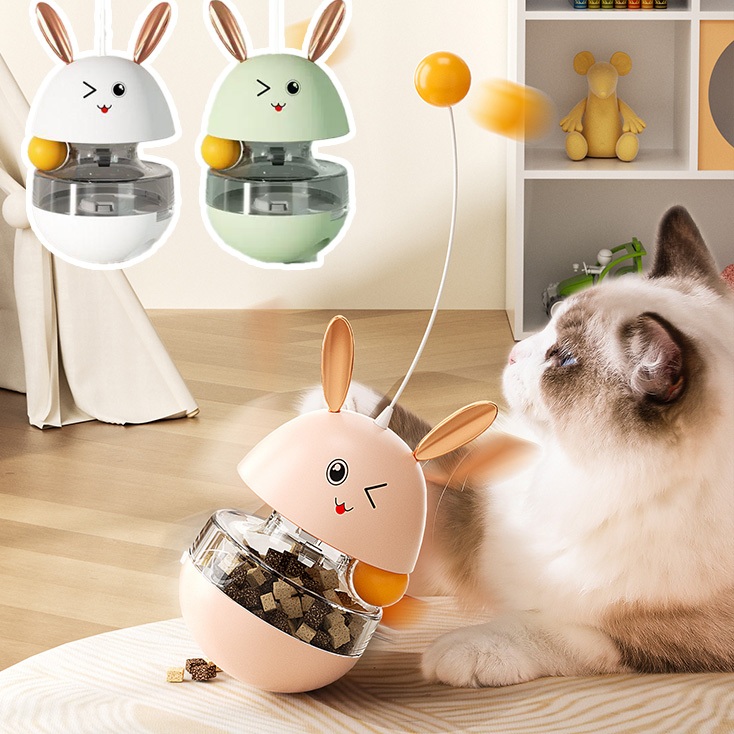 Brinquedo Comedouro Interativo Para Pets Gato Cães Porta Petisco Interativo Ração Dispenser Super