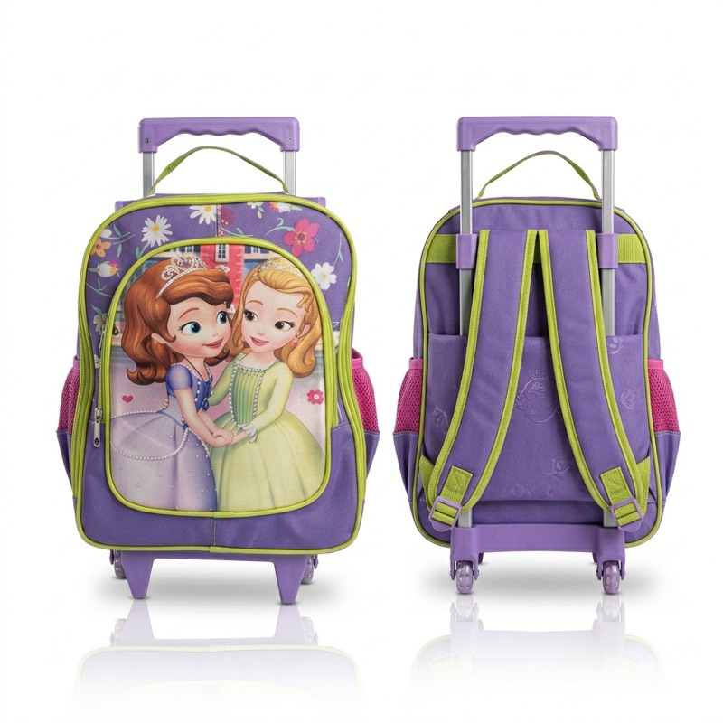 Mochila infantil de rodinhas - "Princesinha Sofia" da Disney