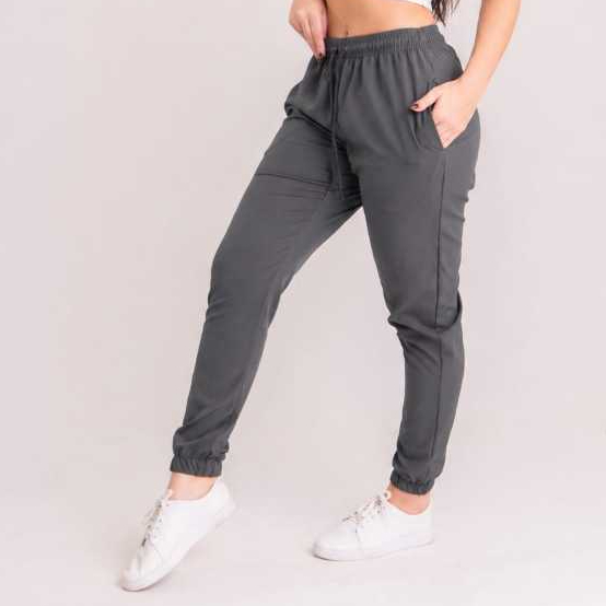 CALÇA CHUMBO FEMININA TACTEL ELASTANO JOGGER ROUPA PARA TREINO,CAMINHADA,YOGA,ACADEMIA E DIA A DIA
