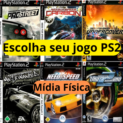 Jogos PS2 gravado em DVD Mídia Física Kit 5, 10, 15 ,20 Jogos Ps2 a Sua Escolha Informe No Chat Play 2
