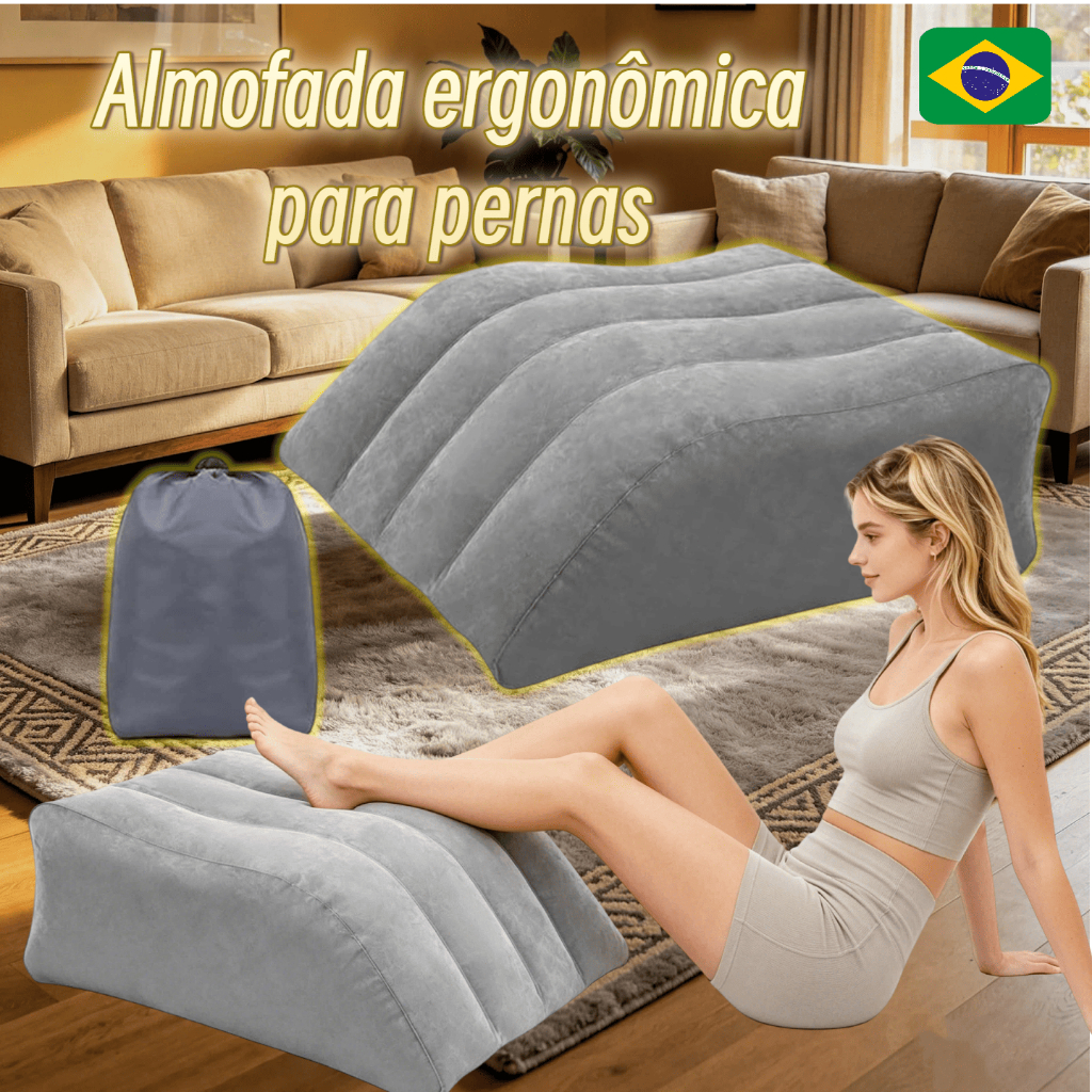 MEDOOSI Almofada Inflável Apoio Pés Descanso Pernas- Elevação Ergonômica para Pernas e Pés Travesseiro Ergonômico