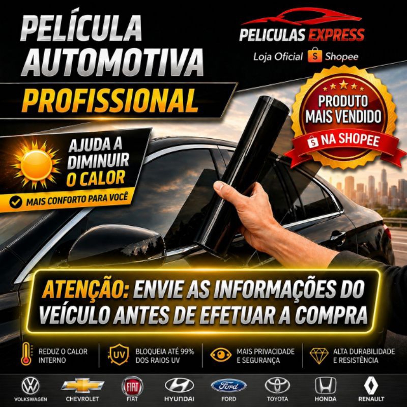 Insulfilm Película Automotiva Profissional G5 G20 G35  Pára-brisa Corte Computadorizado, Sob Medida para Todos os Carros