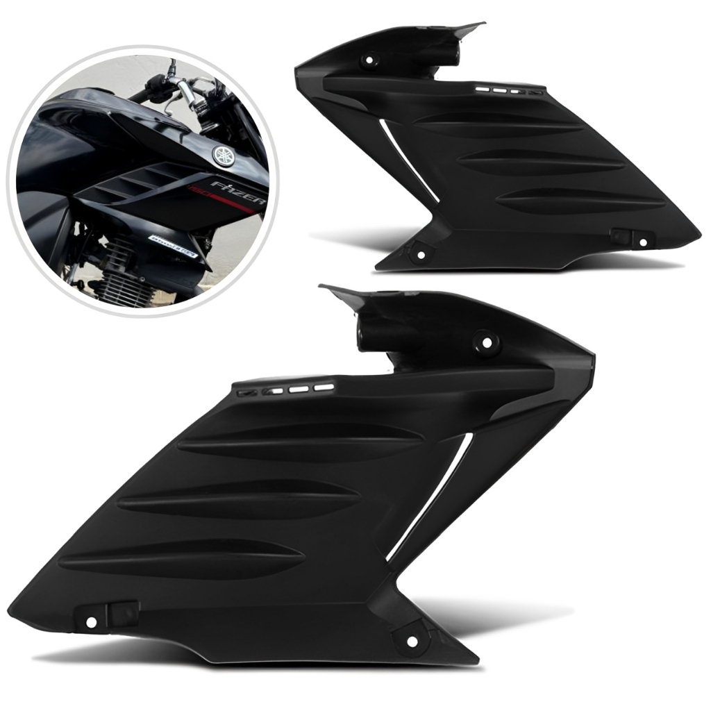 Complemento Aba Tanque Par Fazer 150 2014 A 2024 Carenagem Lateral Interna Moto Yamaha