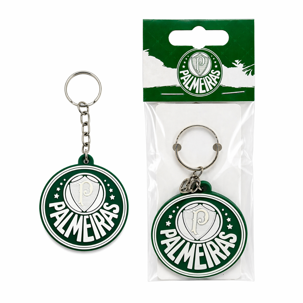 CHAVEIRO DE BORRACHA ESCUDO OFICIAL/ORIGINAL - Palmeiras