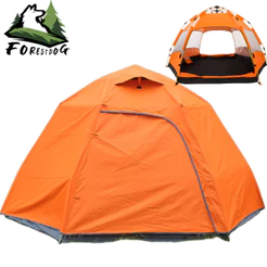 Barraca De Camping Automática 5 a 8 Pessoas Impermeável 3000mm Familiar Montagem Rápida Trilha