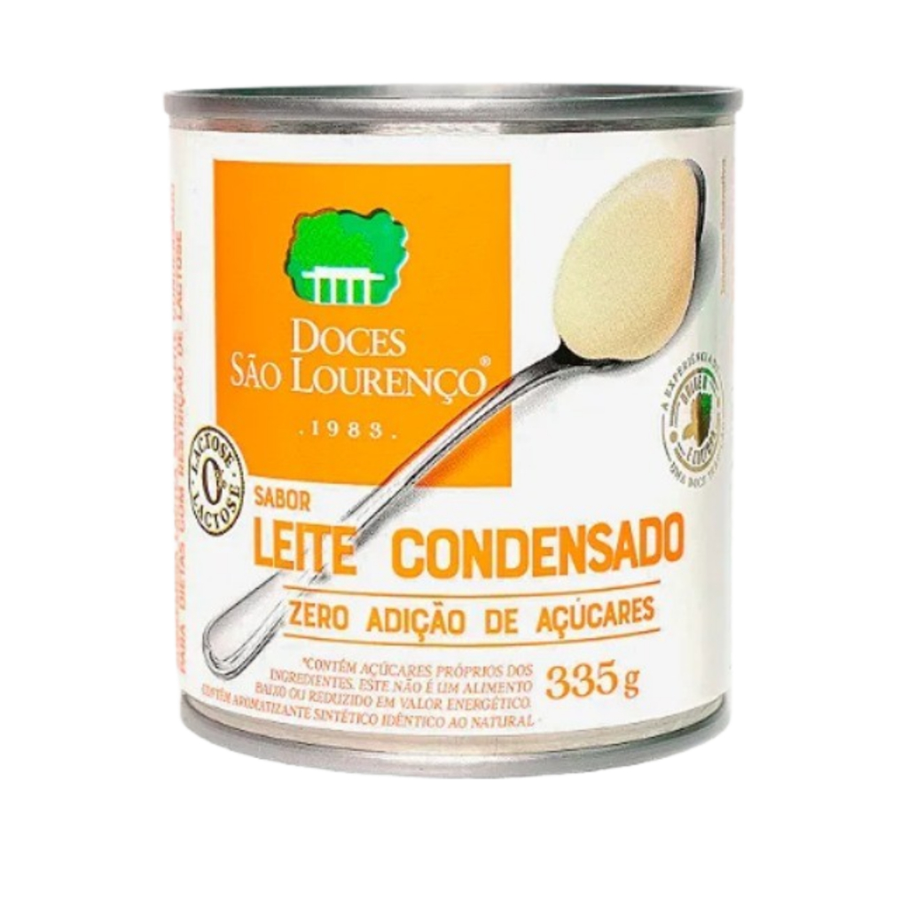 Leite Condensado Zero Lactose 335g Cremoso Diet Zero Açúcar Doces São Lourenço Promoção Atacado
