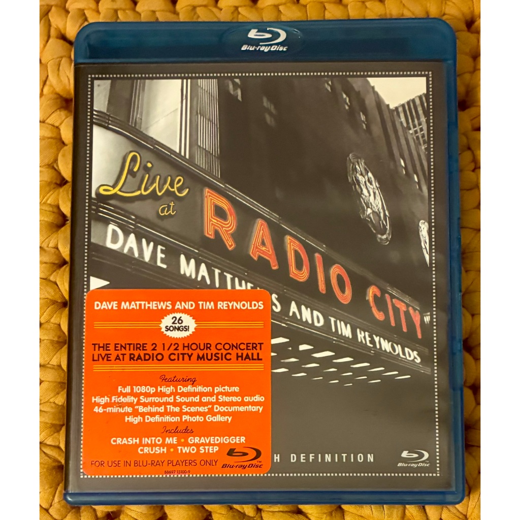 Blu-ray Dave Matthews & Tim Reynolds - Live At Radio City - Duplo - Importado