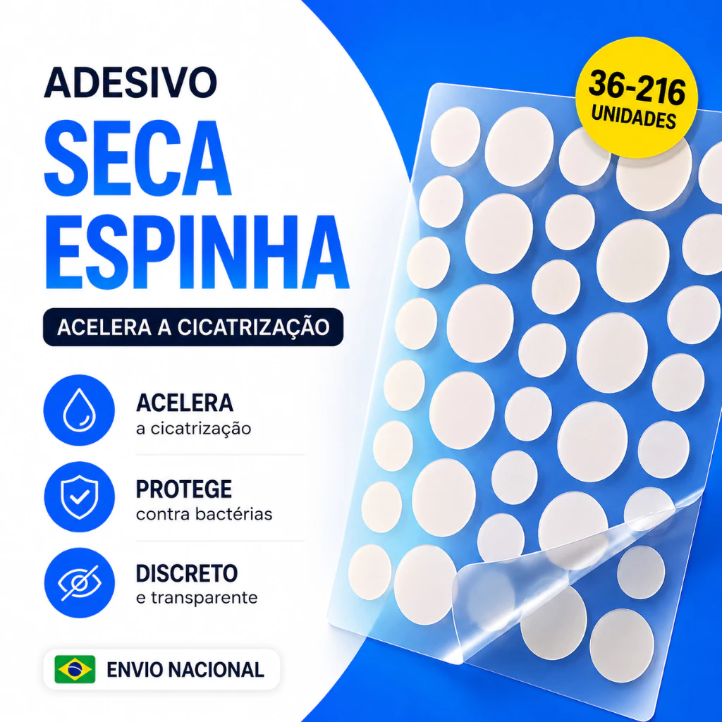 Adesivo Seca Espinha Hidrocolóide Transparente 36-216 unidades envio rápido — imagem 1