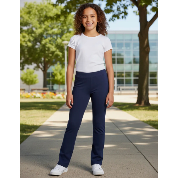 Calça Bailarina Infantil Helanca Lisa – Conforto e Estilo para Uniforme Escolar e Dia a Dia