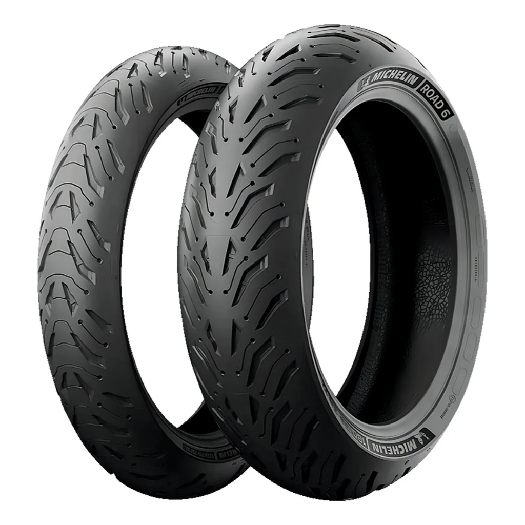Par Pneu Moto Michelin 180/55-17 + 120/70-17 Road 6 CB1000 R XJ6 MT-09 Original Sem Câmara